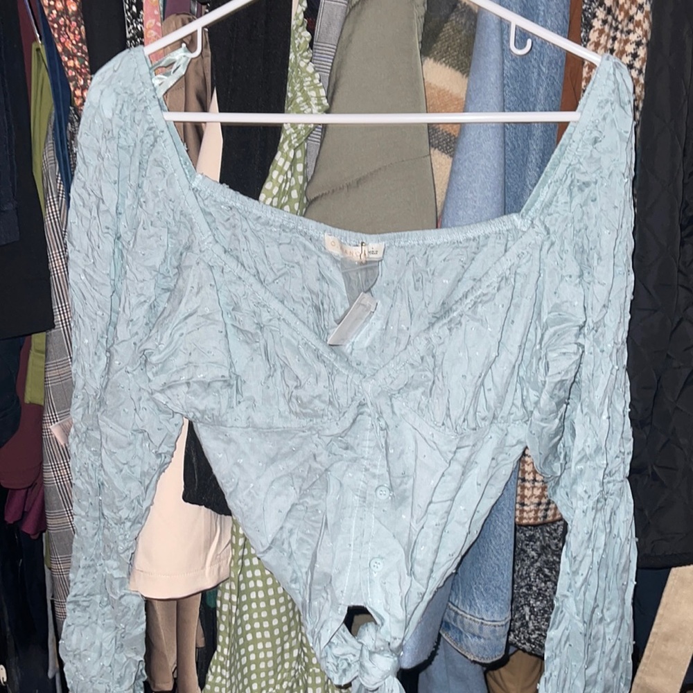 Boutique style off the shoulder top